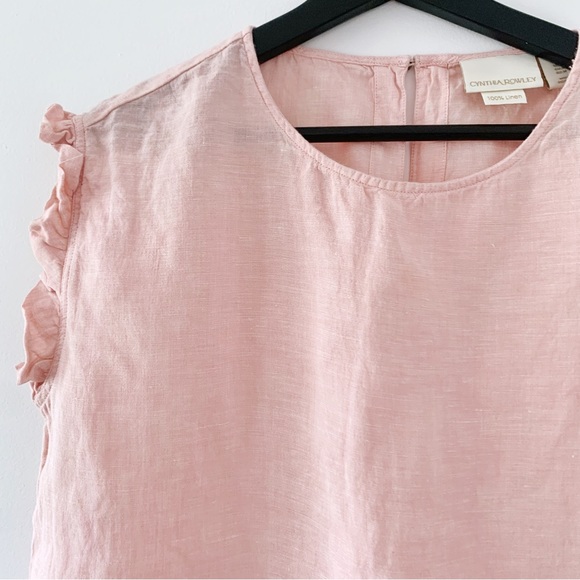 CYNTHIA ROWLEY | Linen Flutter Top - Picture 3 of 7